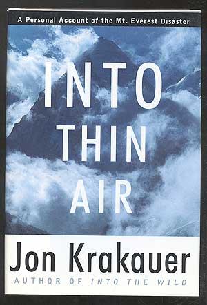 Bild des Verkufers fr Into Thin Air: A Personal Account of the Mount Everest Disaster zum Verkauf von Between the Covers-Rare Books, Inc. ABAA