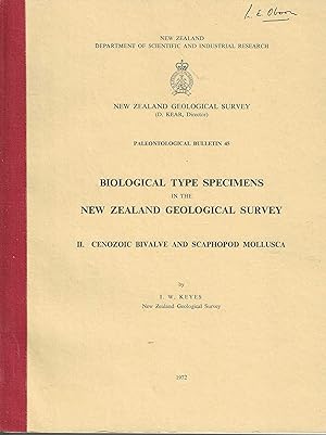Biological Type Specimens in the New Zealand Geological Survey. II. Cenozoic Bivalve and Scaphopo...