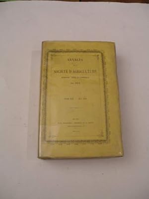 ANNALES DE LA SOCIETE D' AGRICULTURE , SCIENCES , ARTS ET COMMERCE DU PUY , TOME XXI 1857 - 1858