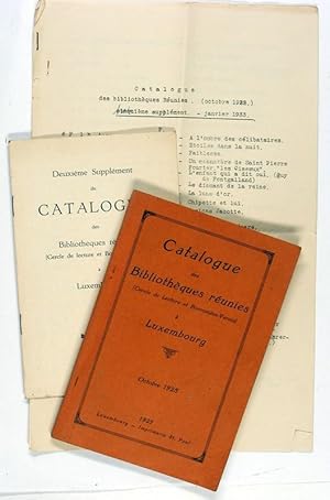 Catalogue des bibliothèques réunies (Cercle de lecture et Borromäus-Verein) à Luxembourg : octobr...