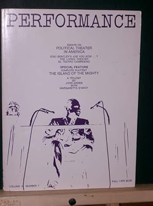 Seller image for Performance #7 Fall 1973. Vol II #1 for sale by Tree Frog Fine Books and Graphic Arts