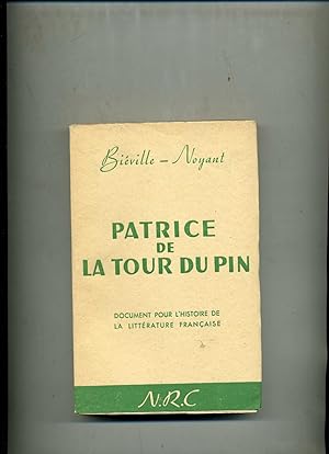 Image du vendeur pour PATRICE DE LA TOUR DU PIN. mis en vente par Librairie CLERC