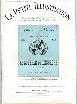 Imagen del vendedor de LE SOUFFLE DU DSORDRE. Pice en trois actes , en prose . a la venta por Librairie CLERC