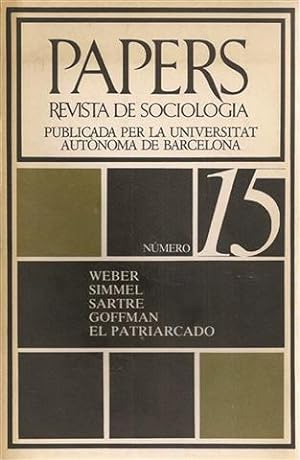 PAPERS REVISTA DE SOCIOLOGÍA - Núm. 15