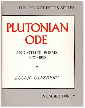 Seller image for Plutonian Ode and Other Poems 1977 - 1980. for sale by Orpheus Books