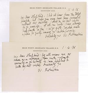 Image du vendeur pour 2 autograph letters signed. mis en vente par Antiquariat INLIBRIS Gilhofer Nfg. GmbH