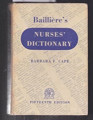 Immagine del venditore per Bailliere's Nurses' Dictionary venduto da Laura Books