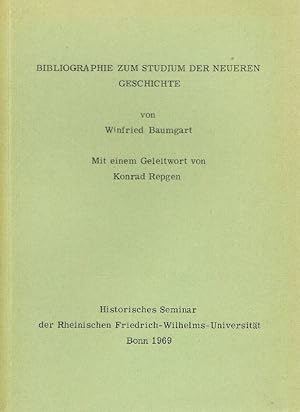 Seller image for Bibliographie zum Studium der neueren Geschichte. for sale by Antiquariat Lcke, Einzelunternehmung