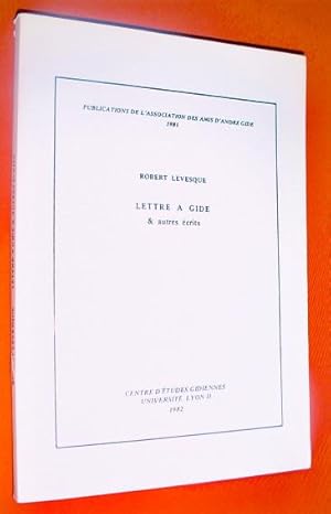 Seller image for Lettre  Gide & autres crits. for sale by Dj Jadis