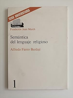 Imagen del vendedor de Semntica del lenguaje religioso a la venta por Perolibros S.L.