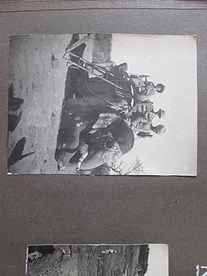 Kotah. An Album Leaf of Original Photographs of a Party Hunting from Elephants in 1917