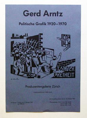 Ausstellungsplakat- Offset. Politische Grafik 1920-1970.