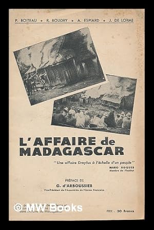 Image du vendeur pour L'affaire de Madagascar mis en vente par MW Books Ltd.