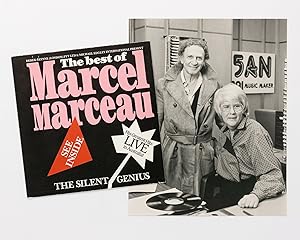 A spoof 45 rpm record sleeve (180 × 175 mm) with the title 'The Best of Marcel Marceau, the Silen...