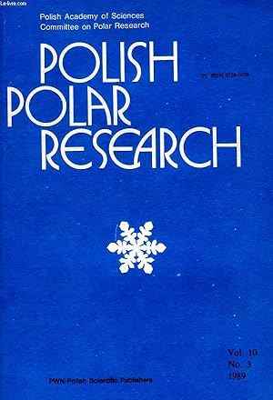 Image du vendeur pour POLISH POLAR RESEARCH, POLSKIE BADANIA POLARNE, VOL. 10, N 3, 1989 mis en vente par Le-Livre