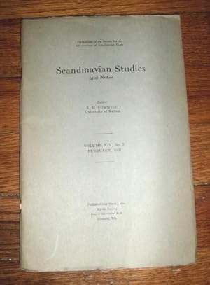 Scandinavian Studies and Notes Volume XIV No. 5 February 1937