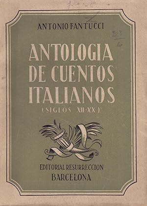 Seller image for ANTOLOGIA DE CUENTOS ITALIANOS (SIGLOS XII-XX) for sale by Libreria 7 Soles