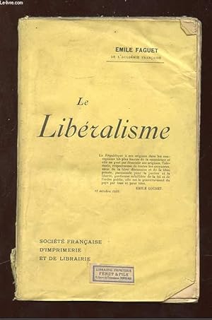 Image du vendeur pour LE LIBERALISME. mis en vente par Le-Livre