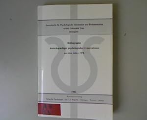 Imagen del vendedor de Bibliographie deutschsprachiger psychologischer Dissertationen aus dem Jahre 1978. Schriftenreihe der Zentralstelle fr psychologische Information und Dokumentation an der Universitt Trier, Band 11. a la venta por Antiquariat Bookfarm