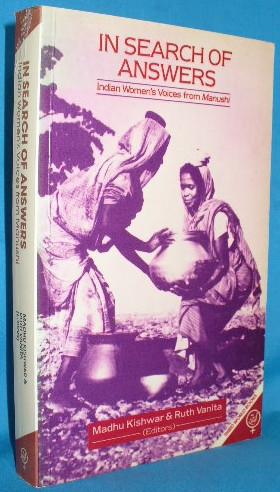 Imagen del vendedor de In Search of Answers: Indian Women's Voices from Manushi a la venta por Alhambra Books