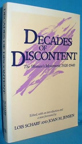 Seller image for Decades of Discontent: The Women's Movement, 1920-1940 for sale by Alhambra Books