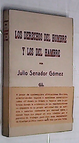Imagen del vendedor de Los derechos del hombre y los del hambre a la venta por Librera La Candela