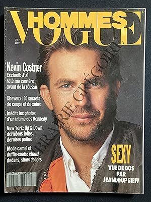 VOGUE HOMMES-N°123-OCTOBRE 1989-KEVIN COSTNER