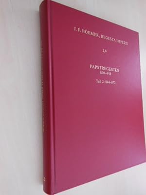 Bild des Verkufers fr Regesta Imperii. I. Die Regesten des Kaiserreiches unter den Karolingern 751 - 918. Bd. 4: Papstregesten 800 - 91. Teil 2: 844 - 872. Lfg. 2: 858 - 867 (Nikolaus I.). zum Verkauf von Antiquariat Hamecher