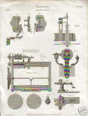 Stahlstich "Engines" Plate III