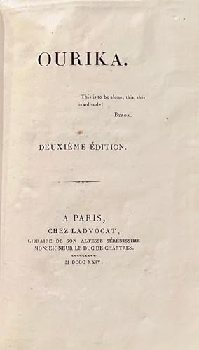 Bild des Verkufers fr Ourika. Deuxime dition. zum Verkauf von Bonnefoi Livres Anciens