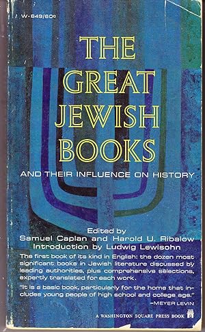 Image du vendeur pour The Great Jewish Books and Their Influence on History mis en vente par John Thompson