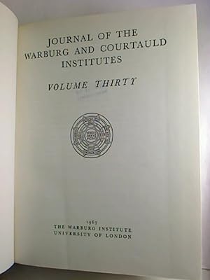 Journal of the Warburg and Courtauld Institutes. - Vol. 30.