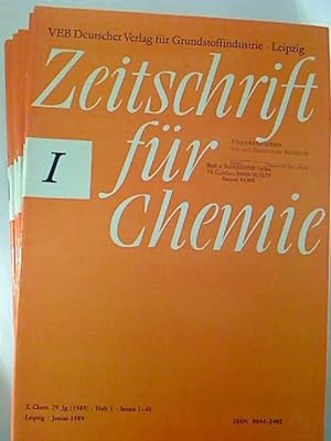 Zeitschrift für Chemie. - 29. Jg. / 1989, Nr. 1 - 12 (12 Einzelhefte)