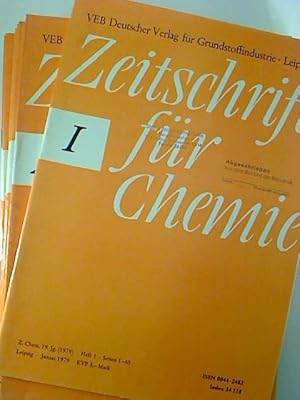 Zeitschrift für Chemie. - 19. Jg. / 1979, Nr. 1 - 12 (12 Einzelhefte)