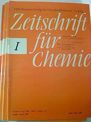 Zeitschrift für Chemie. - 28. Jg. / 1988, Nr. 1 - 12 (12 Einzelhefte)