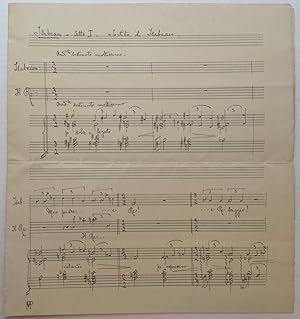 Lengthy Autographed Musical Quotation Signed