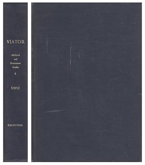 Bild des Verkufers fr Viator: Medieval and Renaissance Studies, Volume 4 (1973) zum Verkauf von Sutton Books