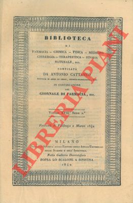 Biblioteca di Farmacia - Chimica - Fisica - Medicina - Chirurgia - Terapeutica - Storia naturale ...