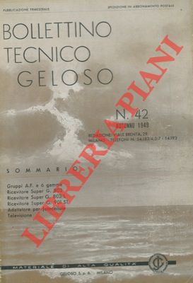 Bollettino tecnico Geloso n° 42