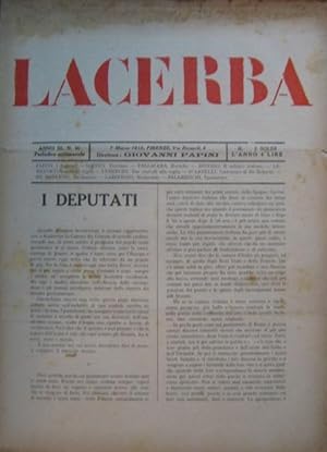 LACERBA, quindicinale - 1915 - num. 10- del 07 marzo 1915 . anno terzo., Firenze, Vallecchi, 1915