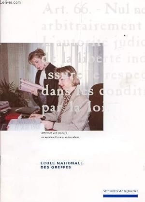 Image du vendeur pour ECOLE NATIONALE DES GREFFES - PLAQUETTE DE PRESENTATION. mis en vente par Le-Livre