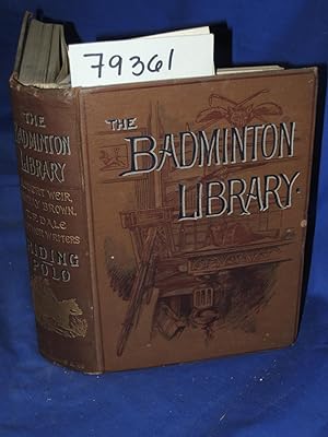 Image du vendeur pour RIDING POLO THE BADMINTON LIBRARY OF SPORTS AND PASTIMES : mis en vente par Princeton Antiques Bookshop