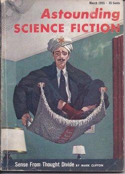 Bild des Verkufers fr ASTOUNDING Science Fiction: March, Mar. 1955 ("Time Crime") zum Verkauf von Books from the Crypt