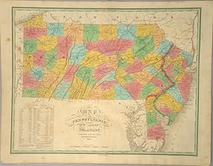 [MAP], PENNSYLVANIA NEW JERSEY AND DELAWARE