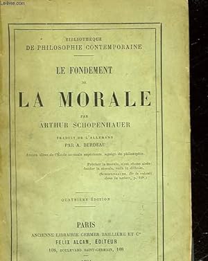 Image du vendeur pour LE FONDEMENT DE LA MORALE mis en vente par Le-Livre