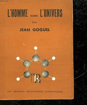 Bild des Verkufers fr L'HOMME DANS L'UNIVERS zum Verkauf von Le-Livre