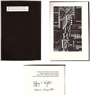 Poems / 2 Poems - 2 Drawings (SIGNED by Yvonne Jacquette & Jeffrey Wright: with 2 Illustrationns)