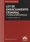 Imagen del vendedor de Ley de enjuiciamiento criminal y legislacin especial a la venta por Agapea Libros