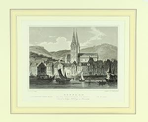 "Boppard von dem Landungsplatze aus gesehen. - seen from the Landing place. - vue due Port".