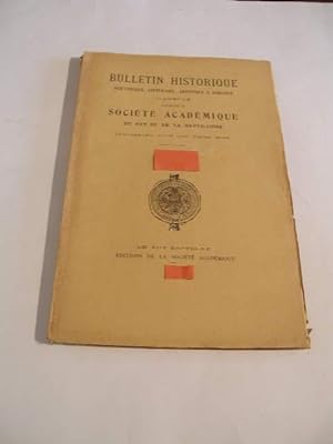 BULLETIN HISTORIQUE HUITIEME ANNEE 1923 FASCICULE 1 -2